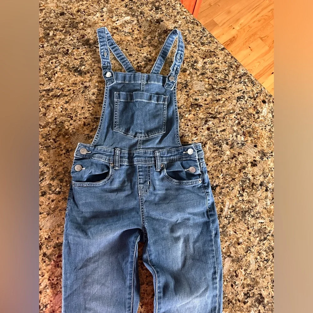 Girls Cat & Jack overalls size med 7/8 - Picture 2 of 7